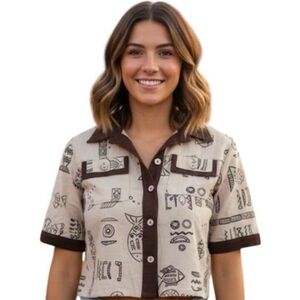 Sea Suns women button up shirt size x-small